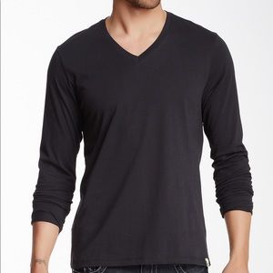 True Religion Mens V Long Sleeve Shirt